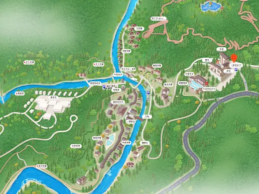 榆林结合景区手绘地图智慧导览和720全景技术，可以让景区更加“动”起来，为游客提供更加身临其境的导览体验。